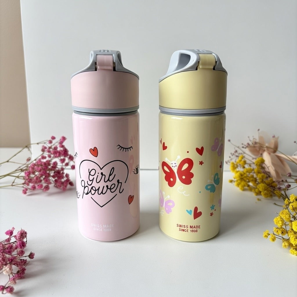 Personalisierte SIGG Trinkflasche mit Strohhalm