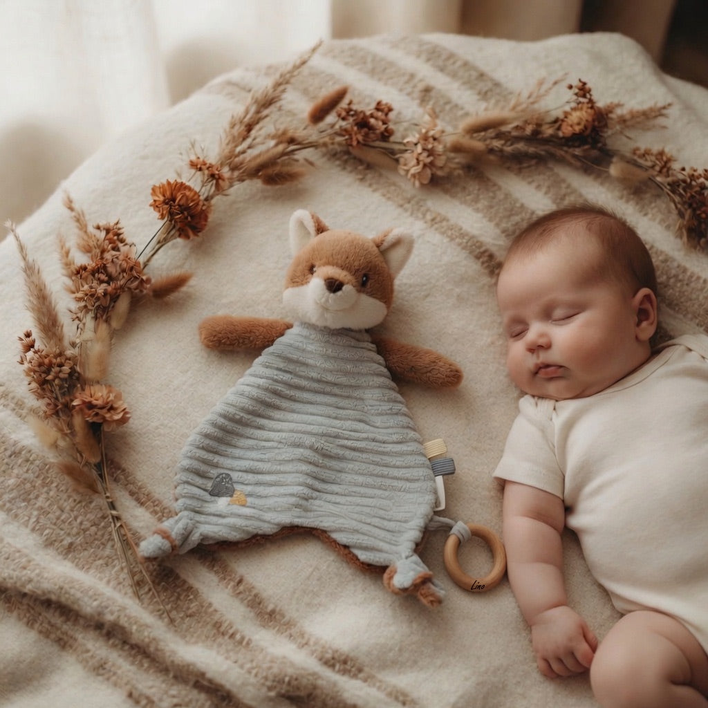 Schmusetuch Fuchs von Little Dutch personalisiert
