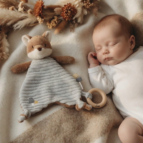 Schmusetuch Fuchs von Little Dutch personalisiert