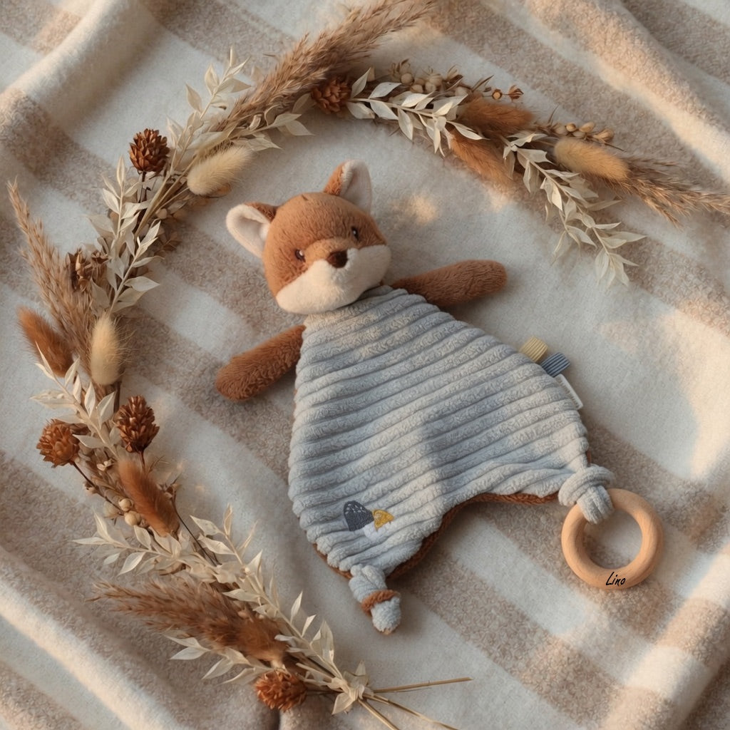 Schmusetuch Fuchs von Little Dutch personalisiert