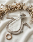 Boîte à musique, doudou et hochet Fredi le renard personnalisés