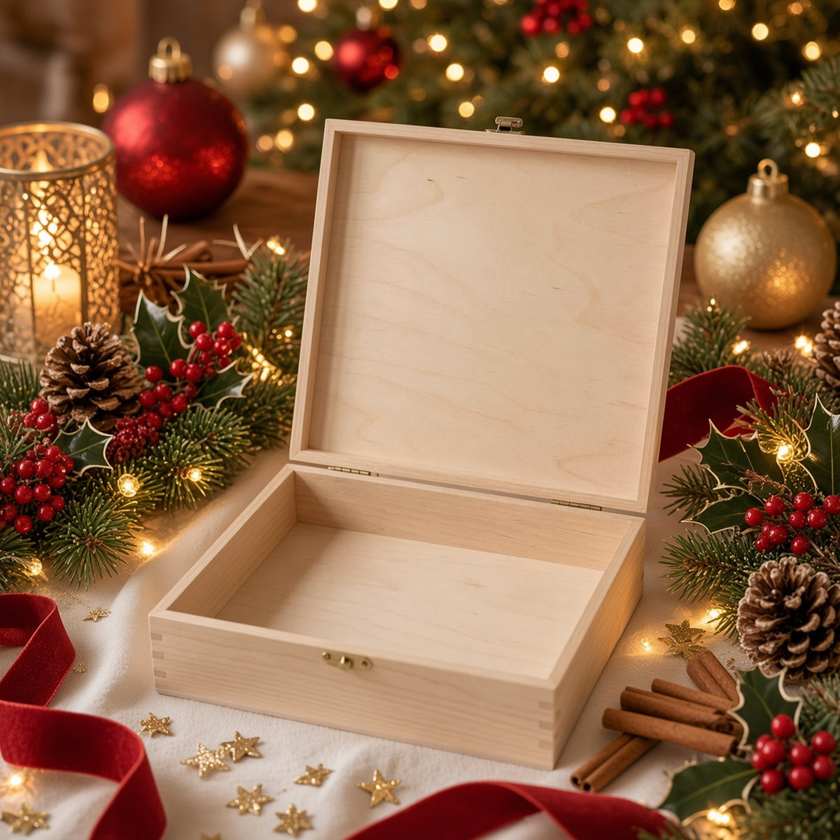 Farbige Weihnachtskiste mini Frohe Weihnachten Weihnachtskollektion