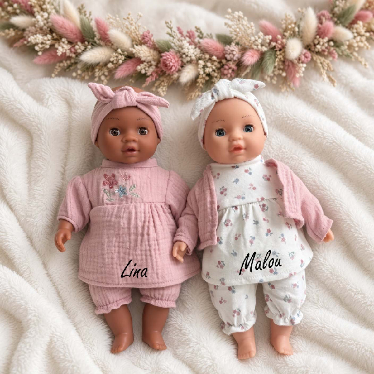 Babypuppe klein Philou oder Yara personalisiert von Little Dutch