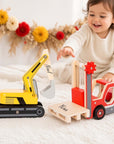Gabelstapler oder Bagger von small foot personalisiert