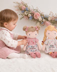 Stoffpuppe Julia oder Rosa personalisiert von Little Dutch