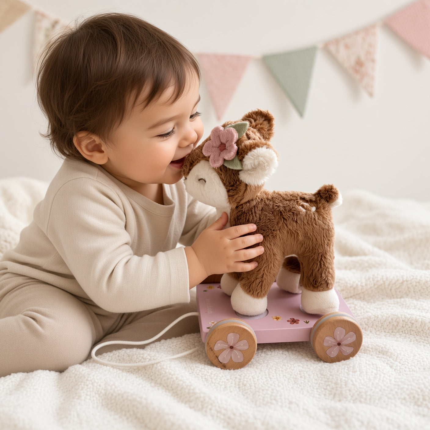 Nachziehtier Reh oder Eichhörnchen von Little Dutch personalisiert