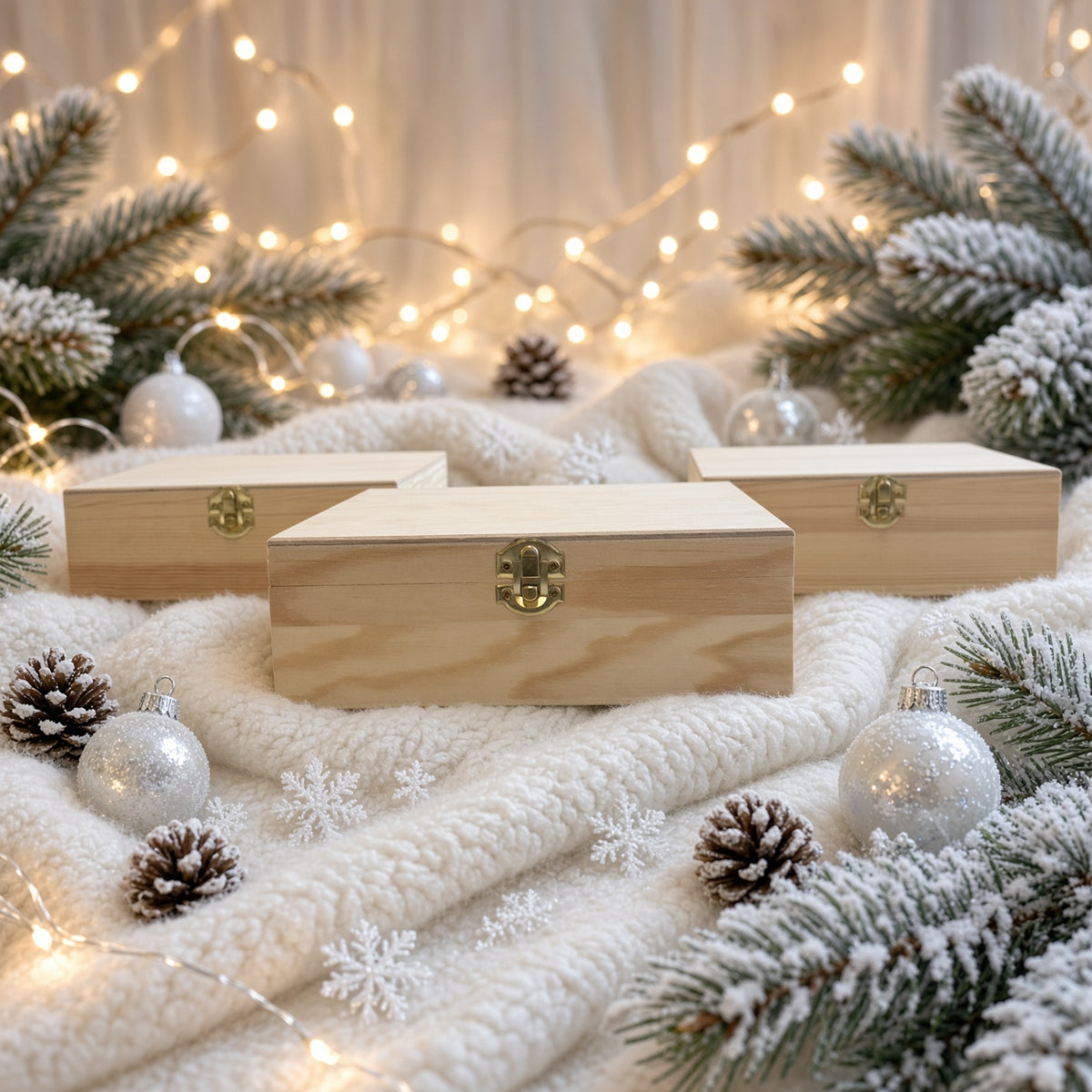 Farbige Weihnachtskiste mini Frohe Weihnachten Weihnachtskollektion