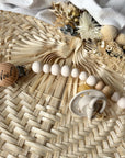 Babydecke, Babyschuhe, Beissring & Nuggikette Beige personalisiert