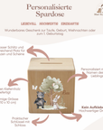 Spardose / Kässeli personalisiert Waldzauber farbig