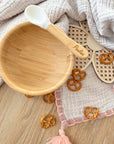 Set de vaisselle pour enfants en bambou « Pingouin »