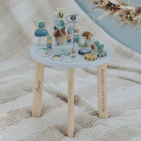 Table d'activités « Les amis de la forêt » personnalisée