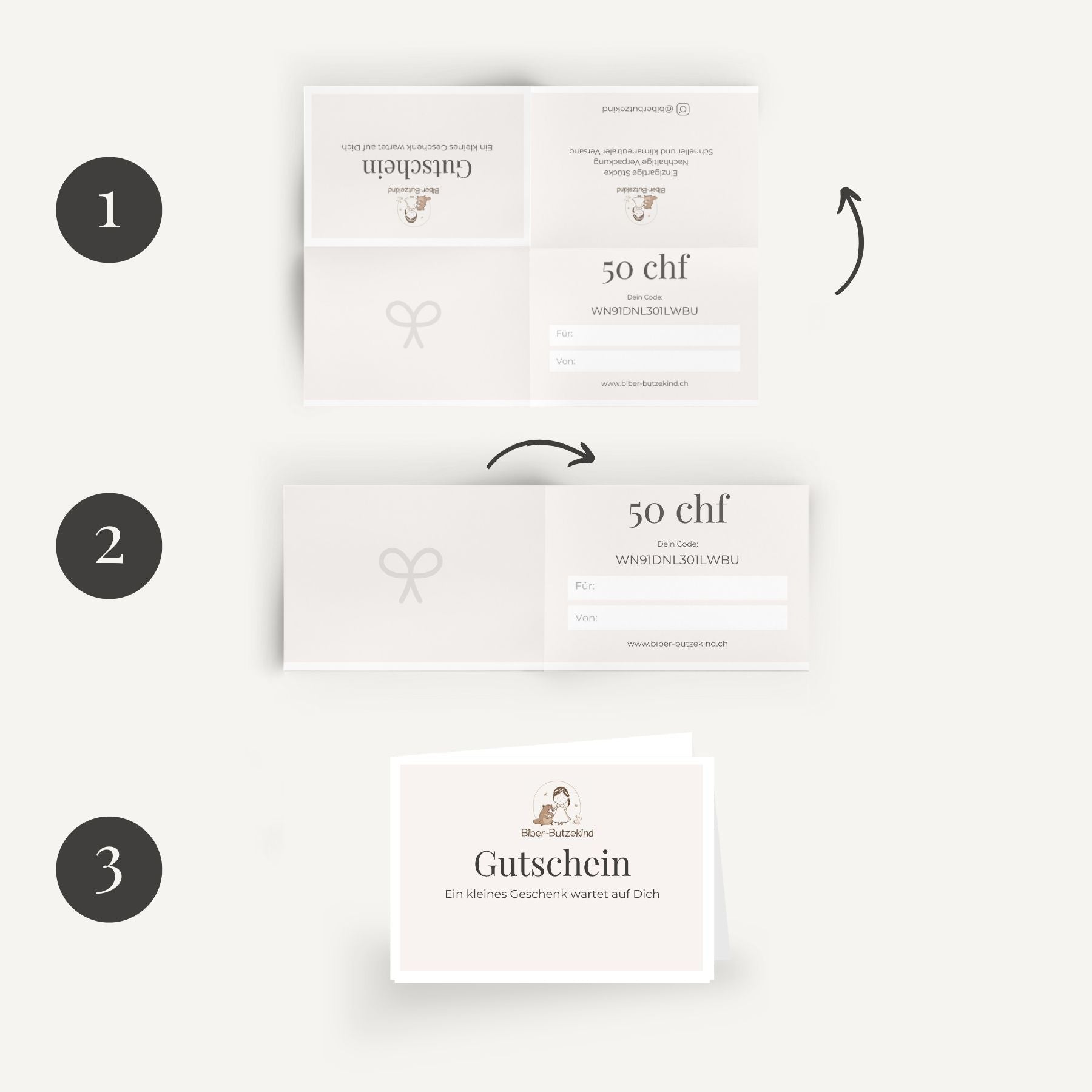 Biber-Butzekind Gutschein