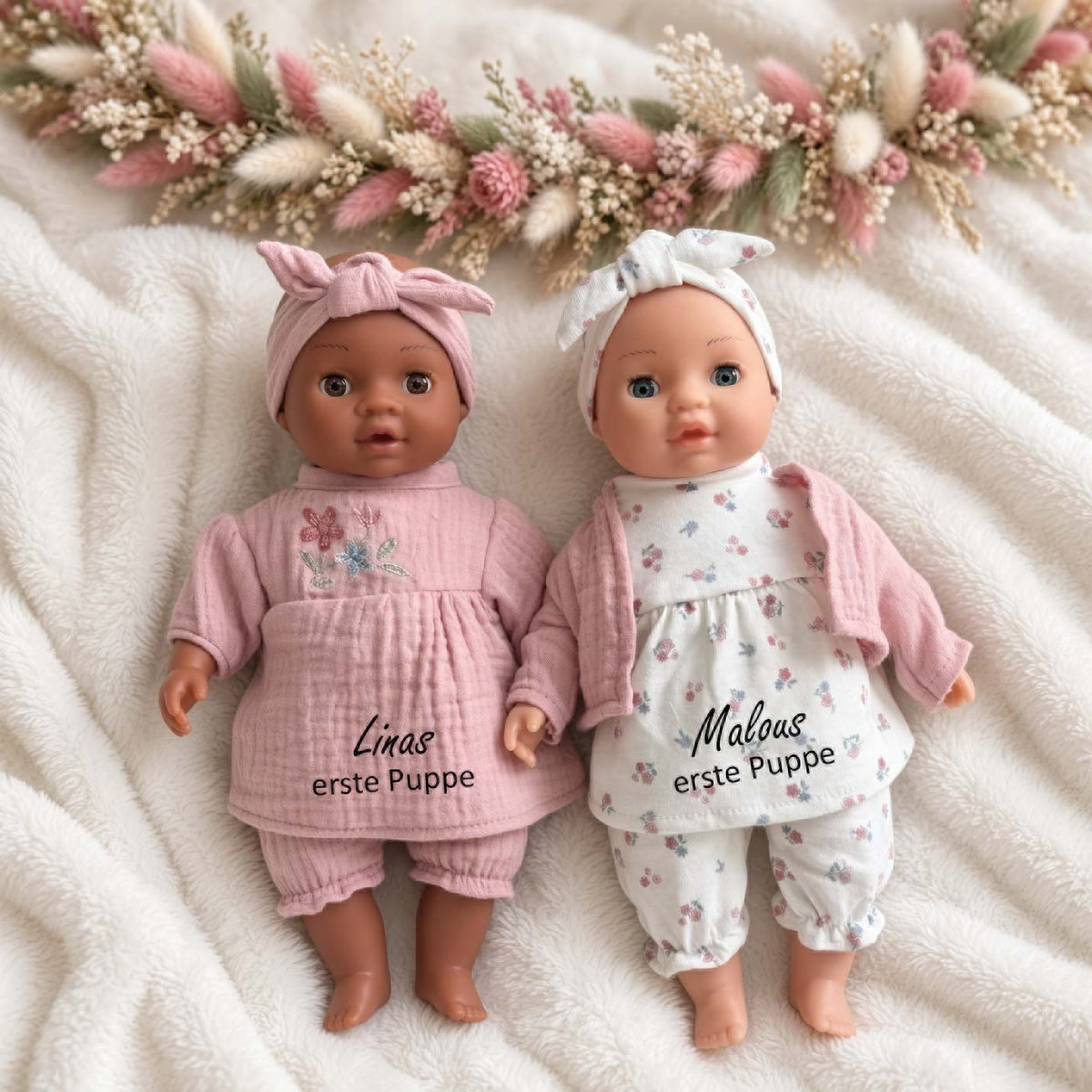 Babypuppe klein Philou oder Yara personalisiert von Little Dutch
