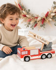 Feuerwehrauto von small foot personalisiert