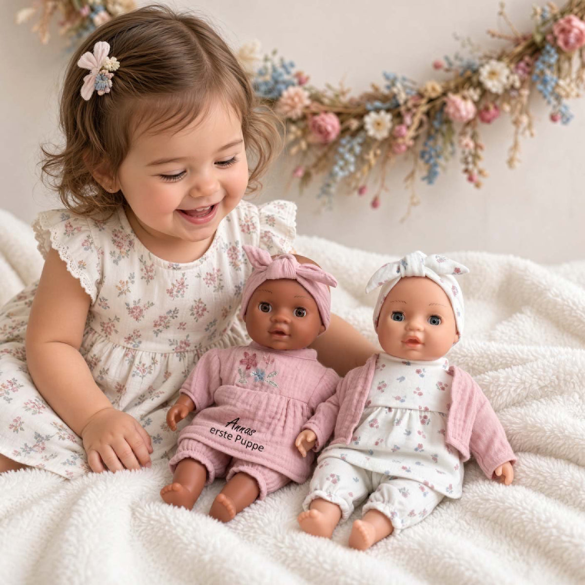 Babypuppe klein Philou oder Yara personalisiert von Little Dutch
