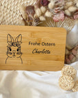 Frühstücksbrettchen personalisiert Hase 3