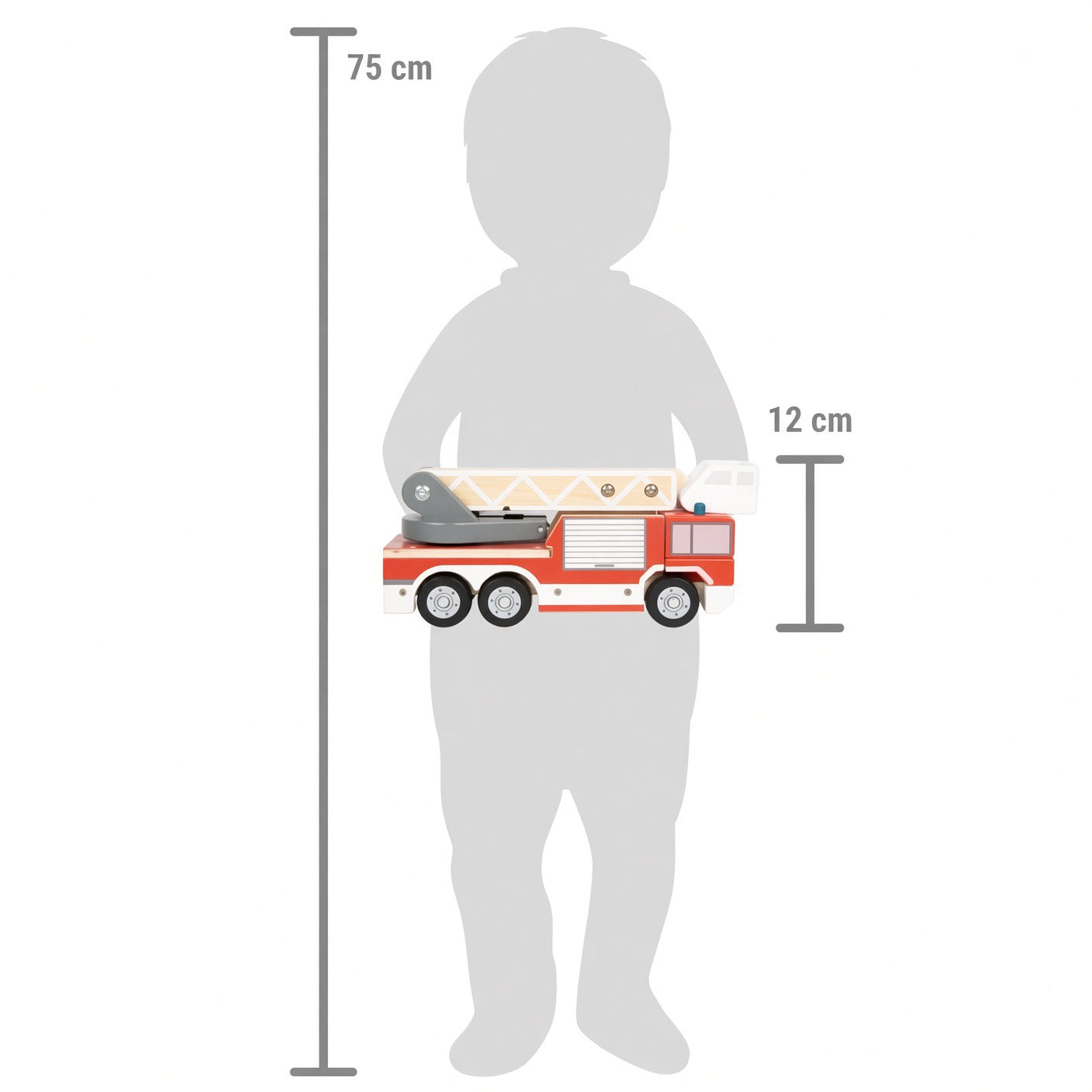 Feuerwehrauto von small foot personalisiert