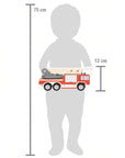 Feuerwehrauto von small foot personalisiert