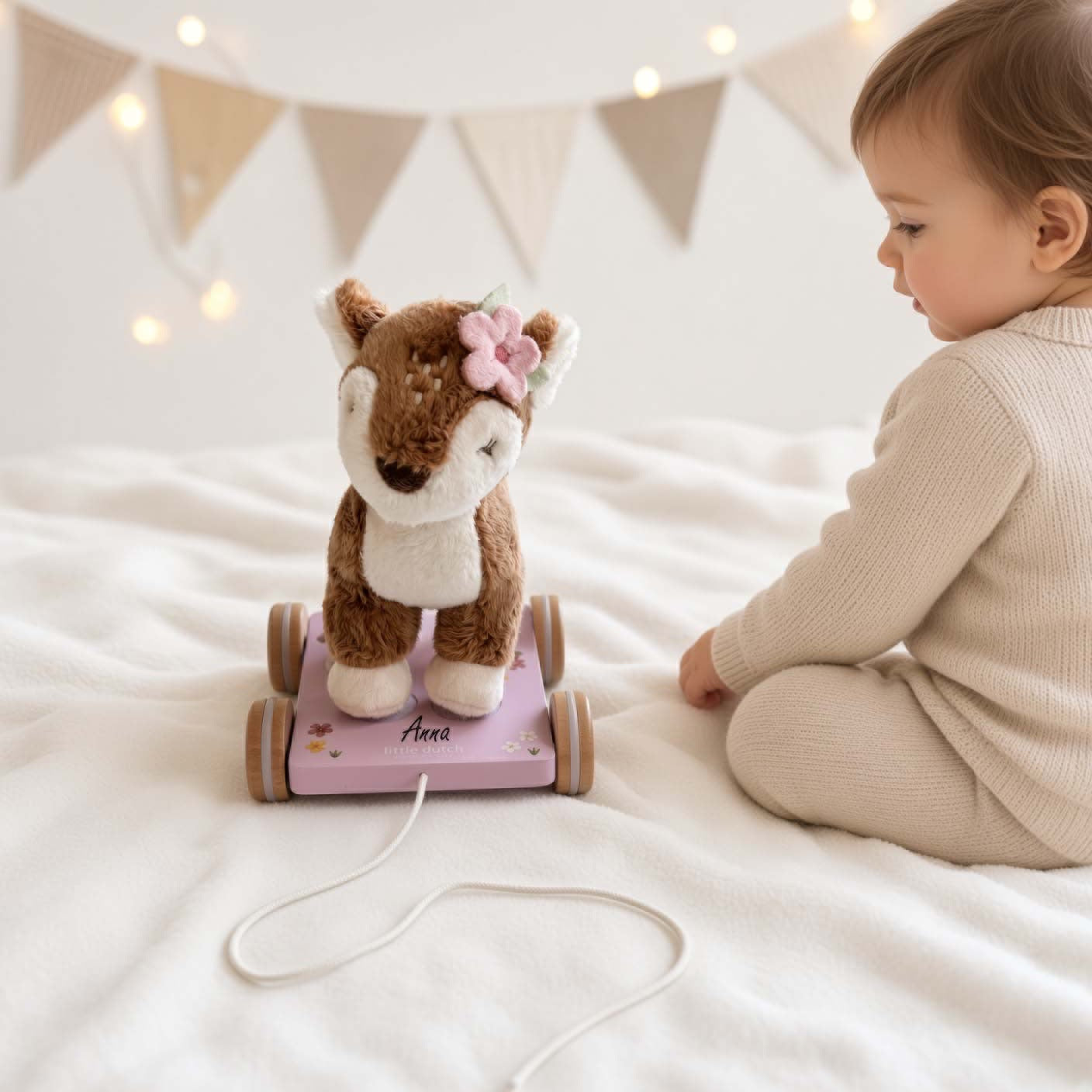 Nachziehtier Reh oder Eichhörnchen von Little Dutch personalisiert