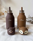 Gourde isotherme Asobu personnalisée « Bestie » Ours / Renard