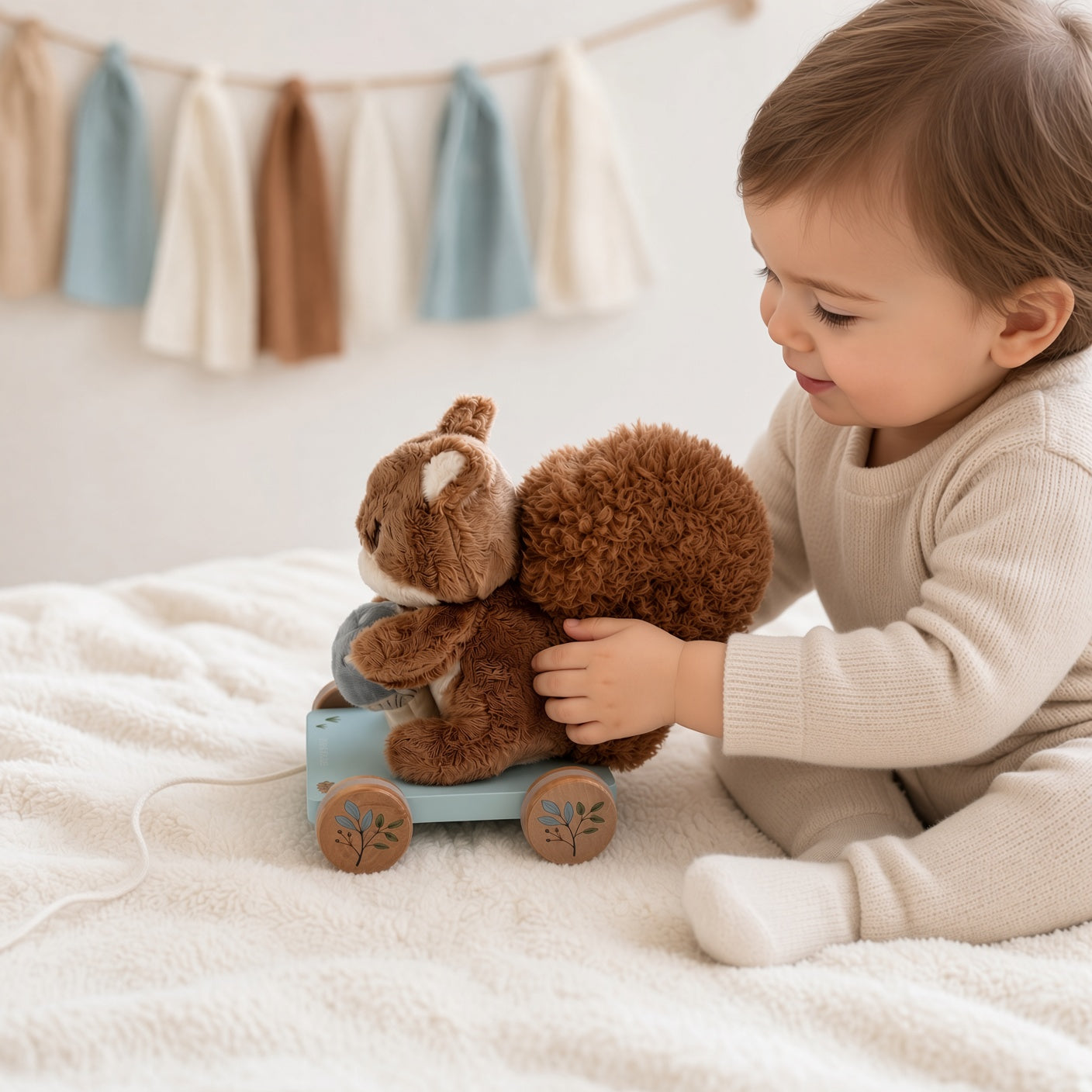 Nachziehtier Reh oder Eichhörnchen von Little Dutch personalisiert