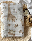 Babydecke, Babyschuhe, Beissring & Nuggikette Beige personalisiert