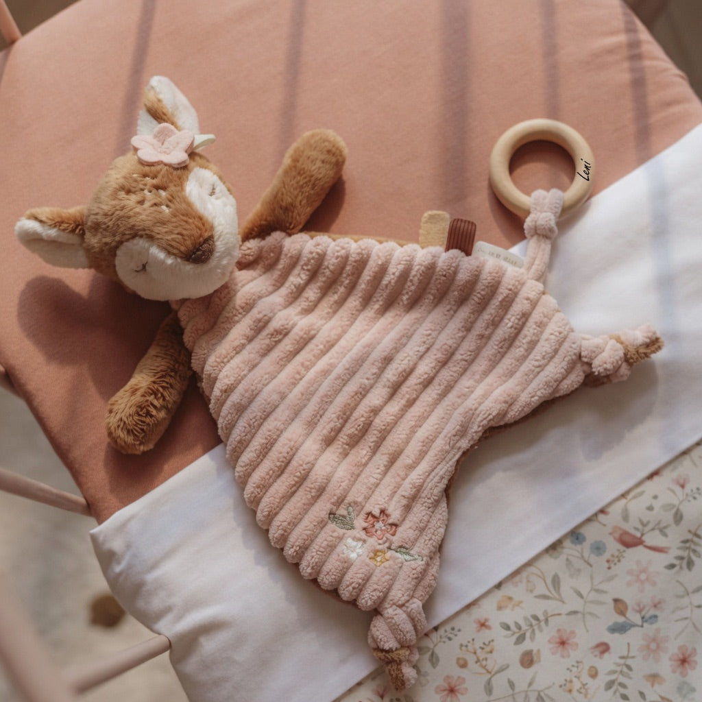 Schmusetuch Reh von Little Dutch personalisiert
