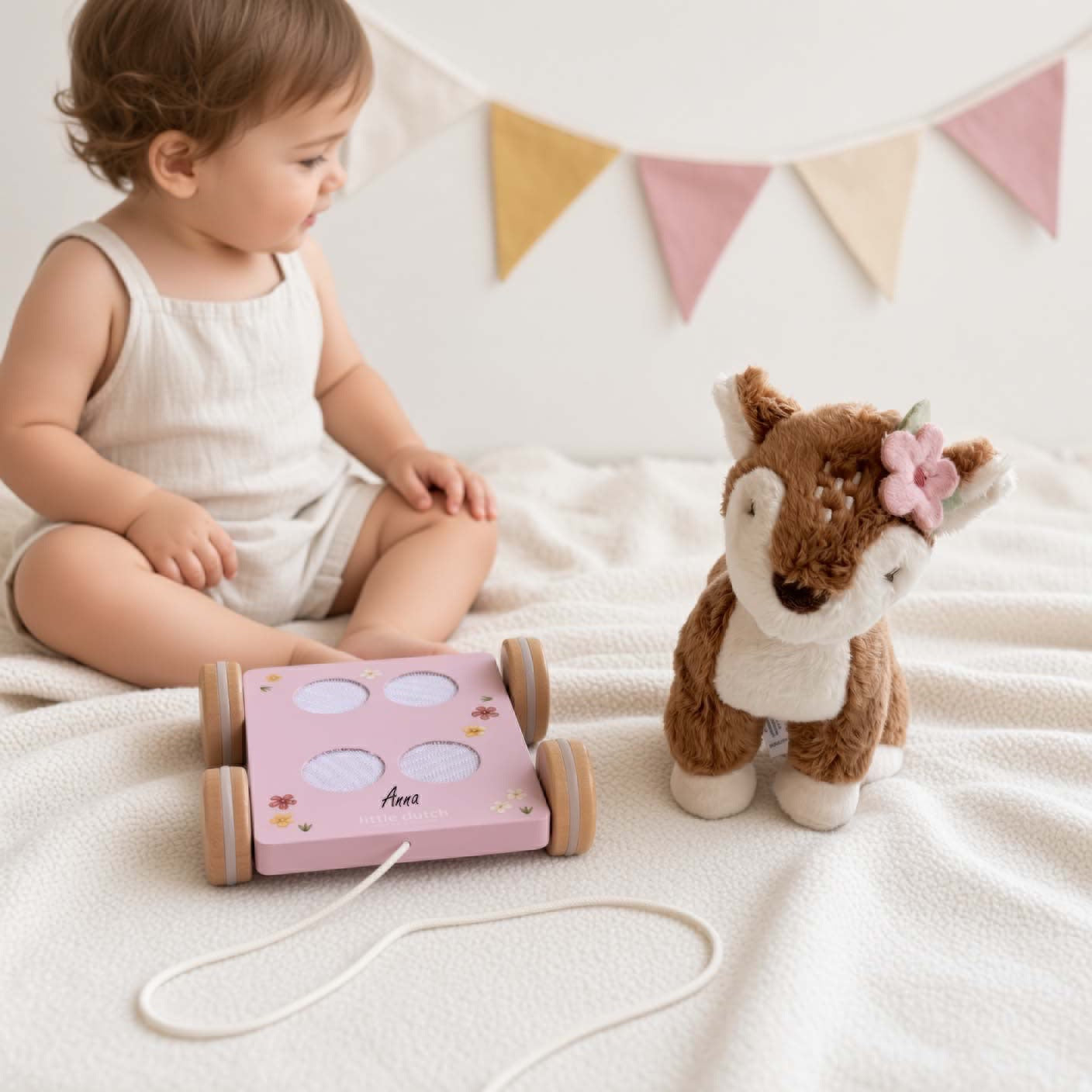 Nachziehtier Reh oder Eichhörnchen von Little Dutch personalisiert