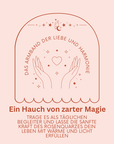 Armband aus Rosenquarz mit süsser rosa Tasche