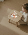 Farbiger Kinderhocker personalisiert Abenteurer