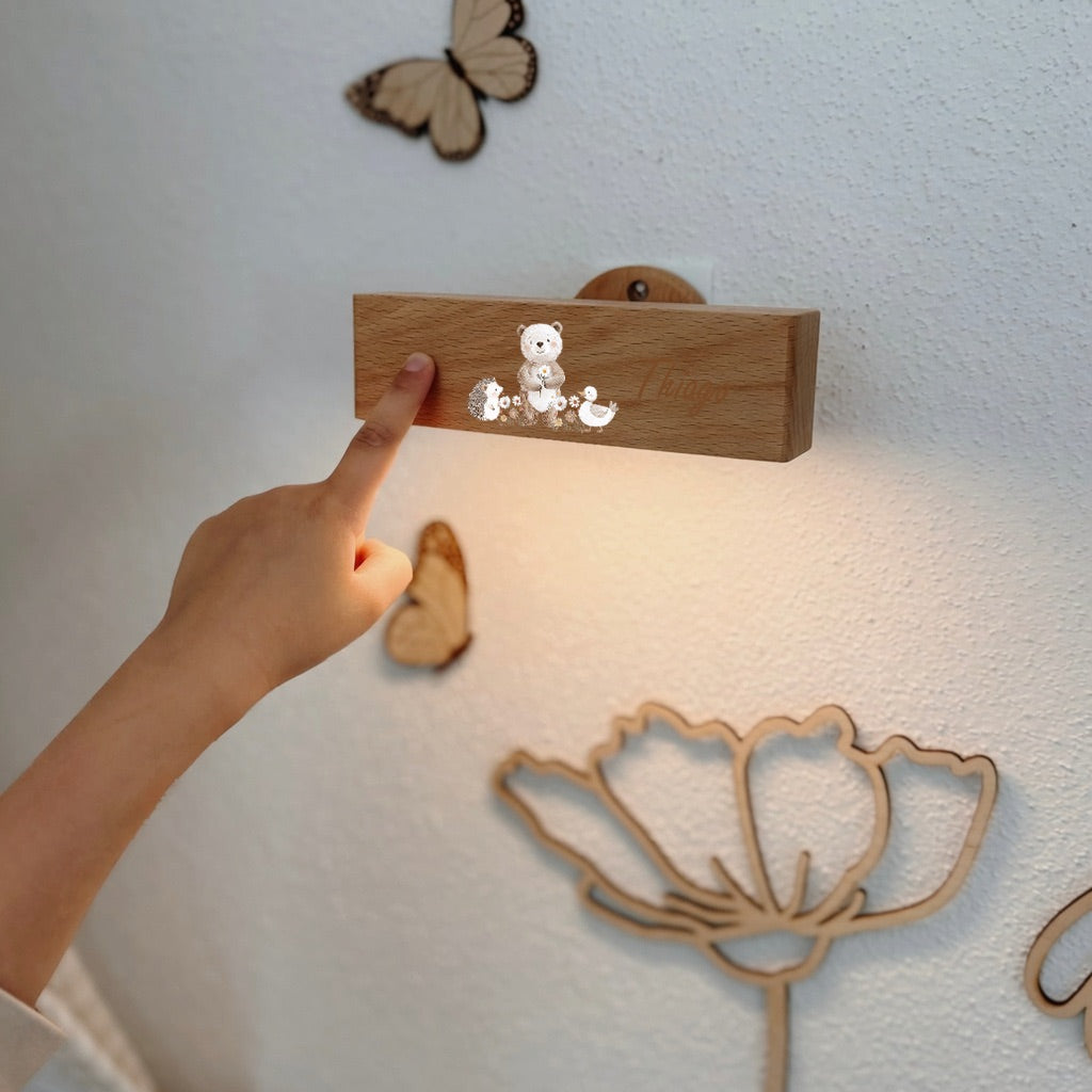 Wandlicht Bär bunt personalisiert