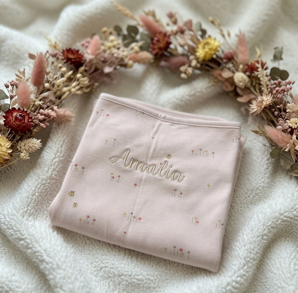 Baby Jerseydecke personalisiert 100% Baumwolle von Jollein