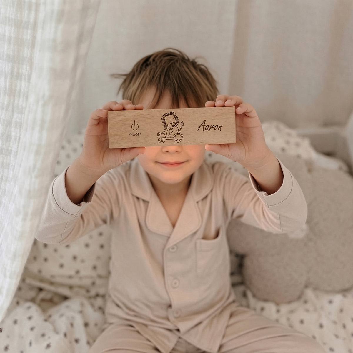 Wandlicht Löwe Roller graviert personalisiert
