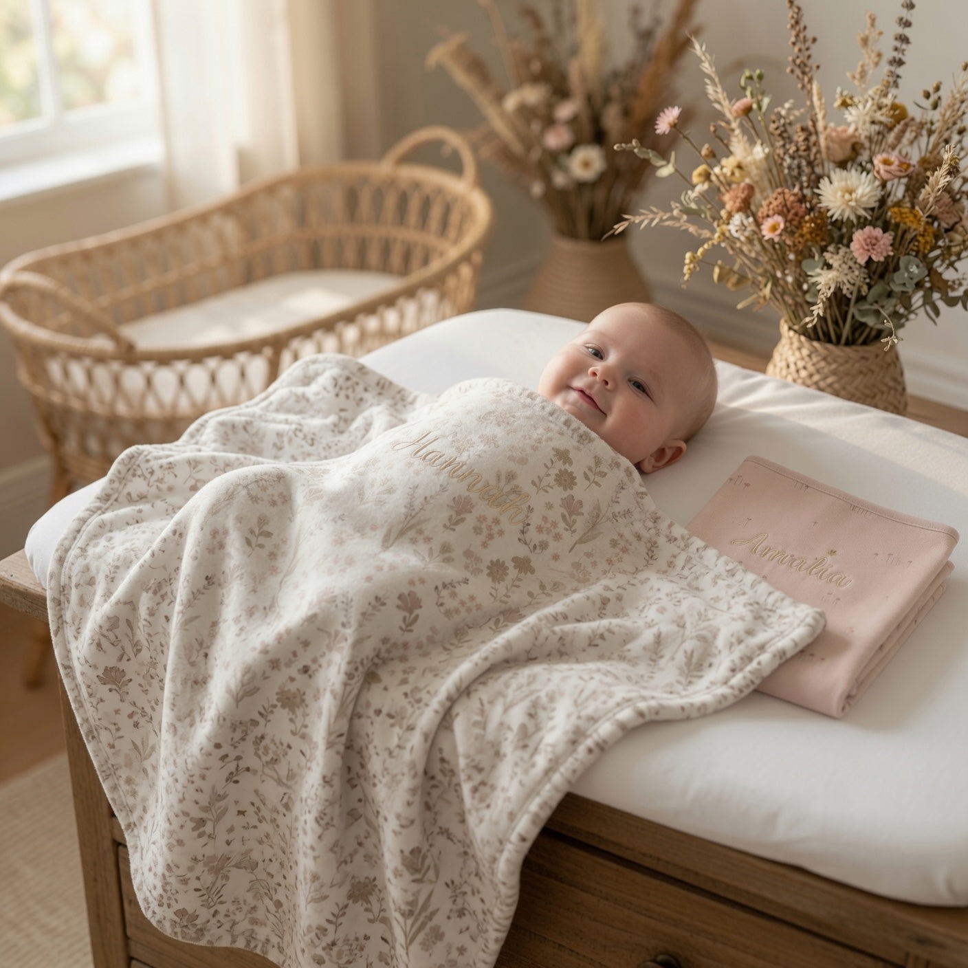 Baby Jerseydecke personalisiert 100% Baumwolle von Jollein