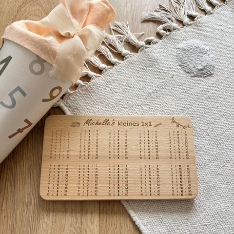 Frühstücksbrettchen personalisiert Motiv kleines 1x1