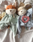 Schmusetuch Hase oder Fuchs personalisiert von Sterntaler