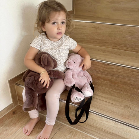 Borsa per bambini "L'amica dell'orso" Bella Rosa/Marrone