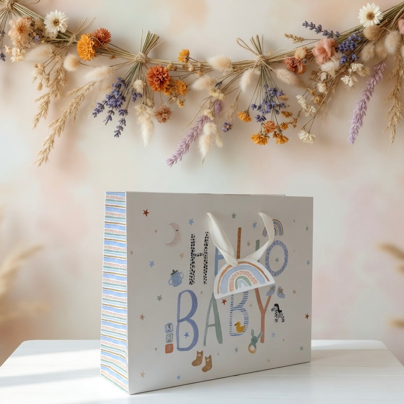 Geschenketasche Hello Baby 35 x 28 x 10 cm