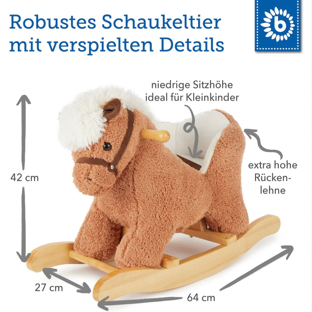 Schaukeltier Pferd Paula personalisiert