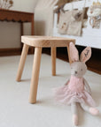 Kinderhocker personalisiert Reh liegend