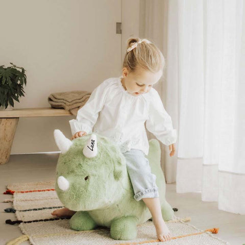 Animale saltellante di peluche a forma di dinosauro personalizzato