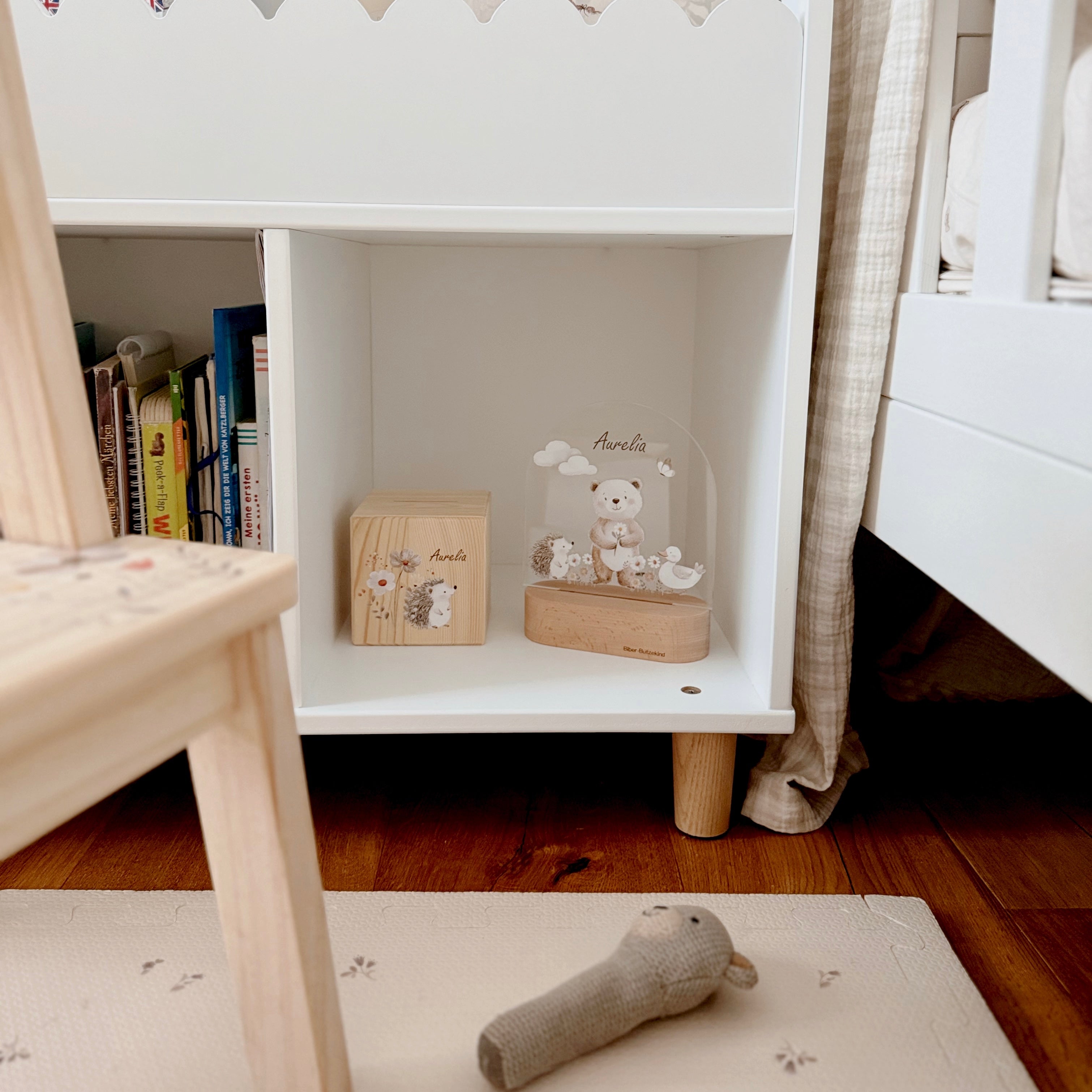 Spardose / Kässeli personalisiert Igel bunt