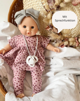 Paola Reina, sprechende Puppe "Sonia" mit Schnuller und Kleidung
