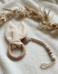 Babydecke, Babyschuhe, Nuggikette & Beissring Waldliebe personalisiert