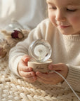 Nachtlicht mini mit 3D-Kristallkugel personalisiert Pusteblume