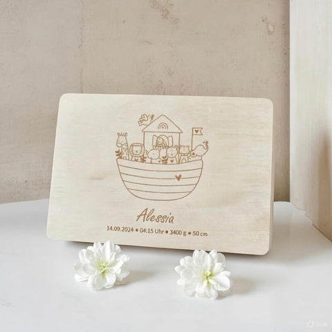 Boîte à souvenirs personnalisée « L'Arche de Noé »