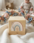 Tirelire personnalisée arc-en-ciel multicolore