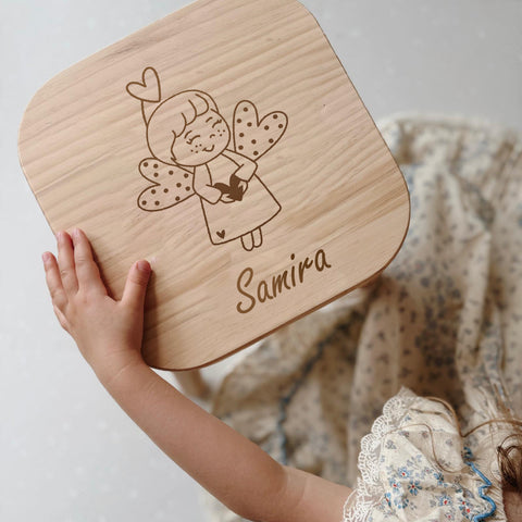 Tabouret pour enfant personnalisé « Ange »
