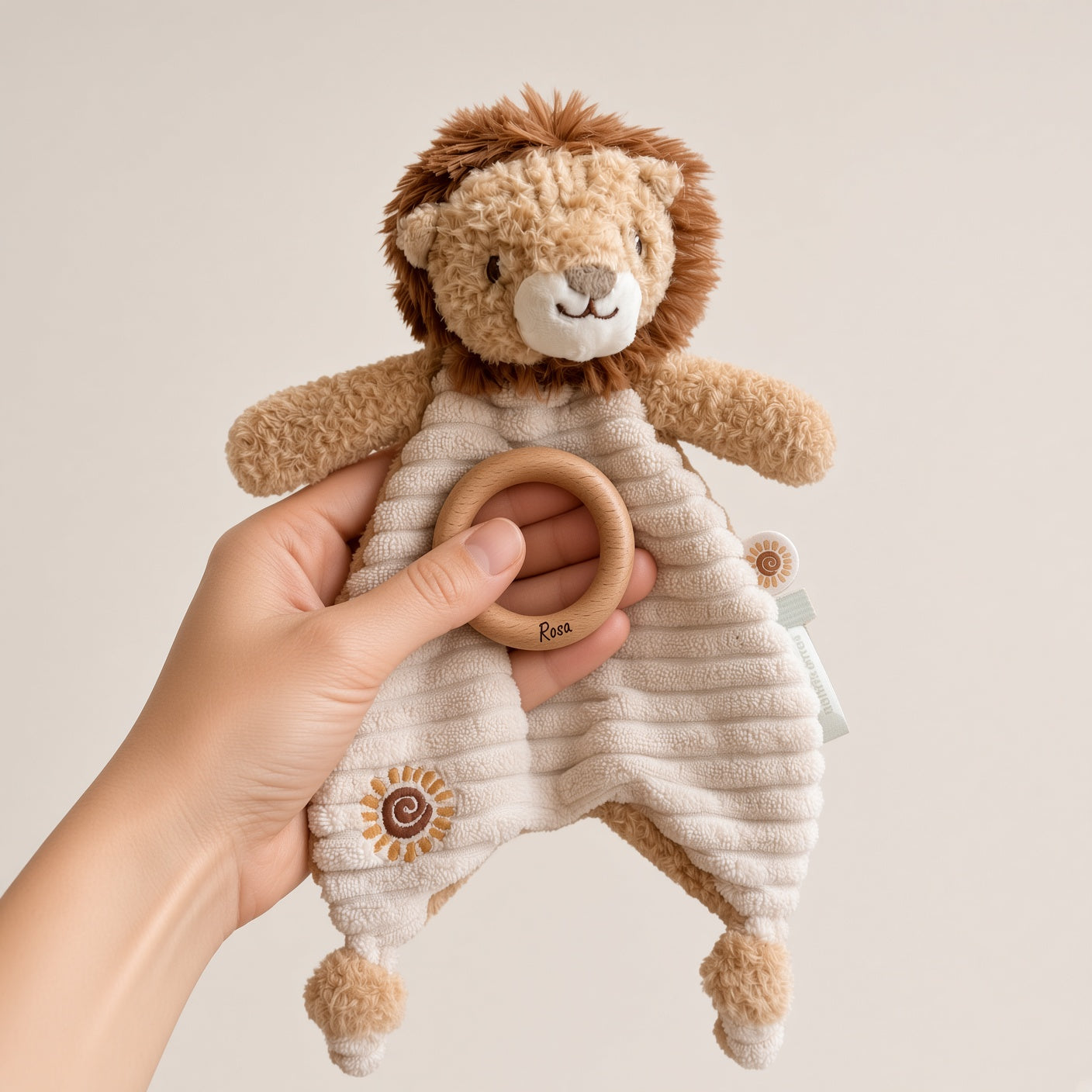 Schmusetuch Löwe von Little Dutch personalisiert