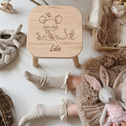 Kinderhocker personalisiert Maus